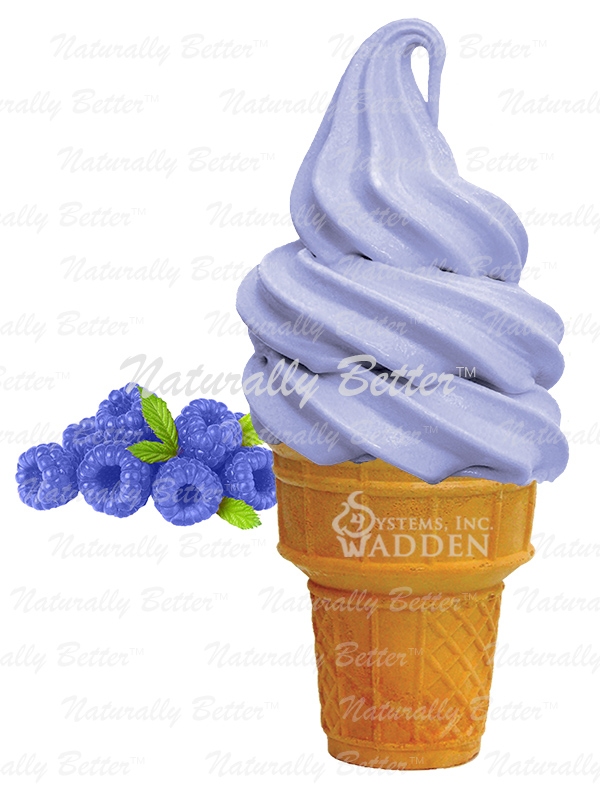 Blue Raspberry Soft Serve Ice Cream